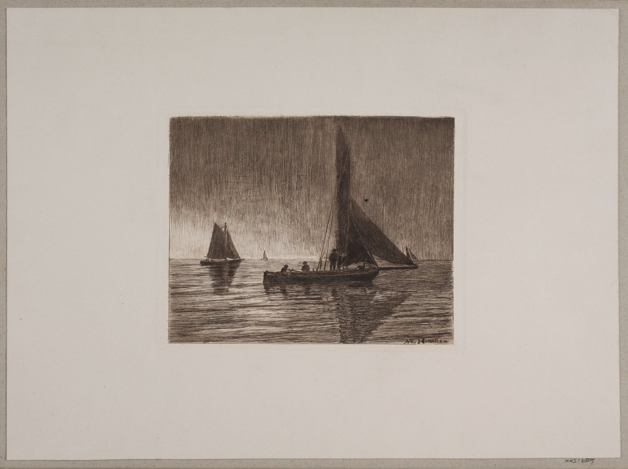 Pioggia in Mare da Nils Severin Lynge Hansteen