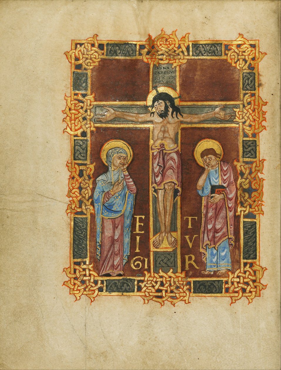 La Crocifissione da Nivardus of Milan