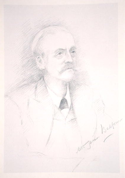 Ritratto di Sir Arthur James Balfour (1848-1930) da un album sull