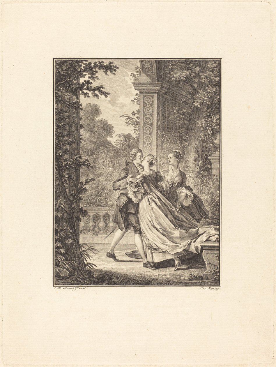 Senza capire nulla di questo mistero da Noël Le Mire after Jean Michel Moreau