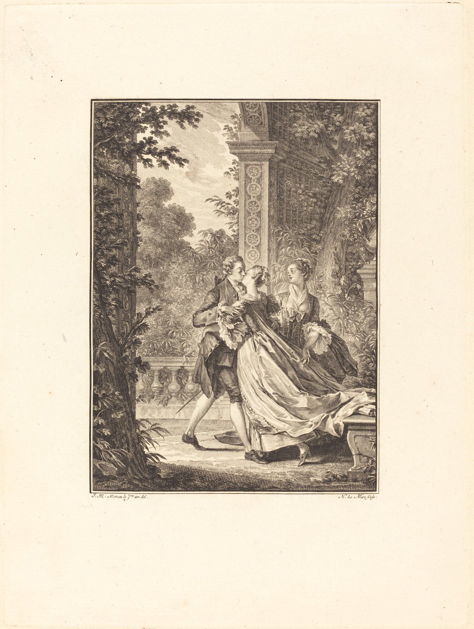 Senza capire nulla di questo mistero da Noël Le Mire after Jean Michel Moreau