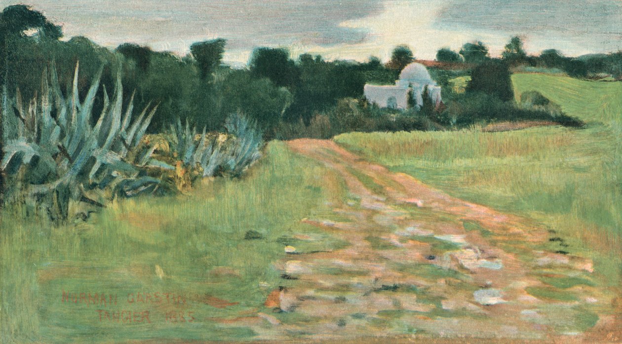 Casa e campo dei santi, Tangeri, 1885 da Norman Garstin