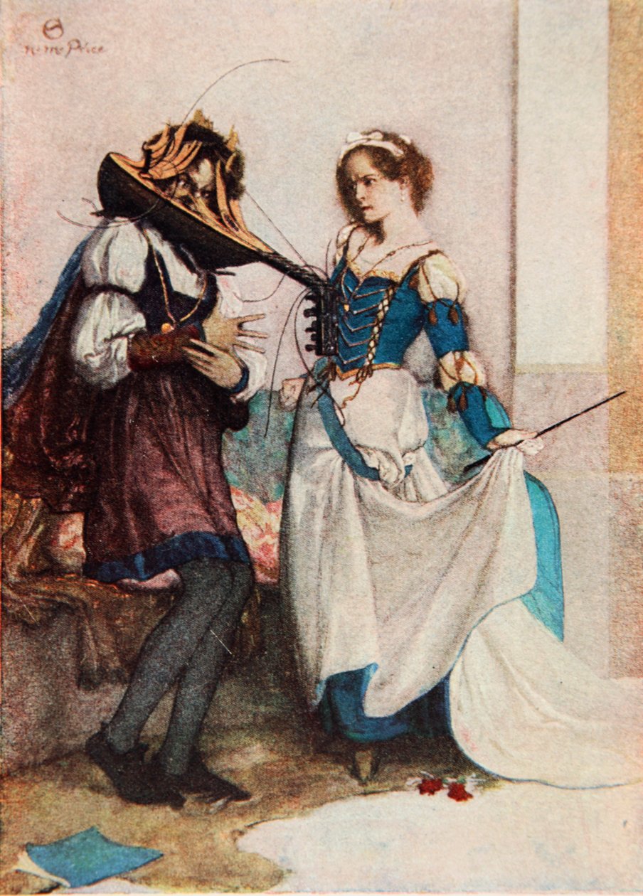 La Dolce Katherine, La Bisbetica Domata, Atto II Scena 1, illustrazione da 