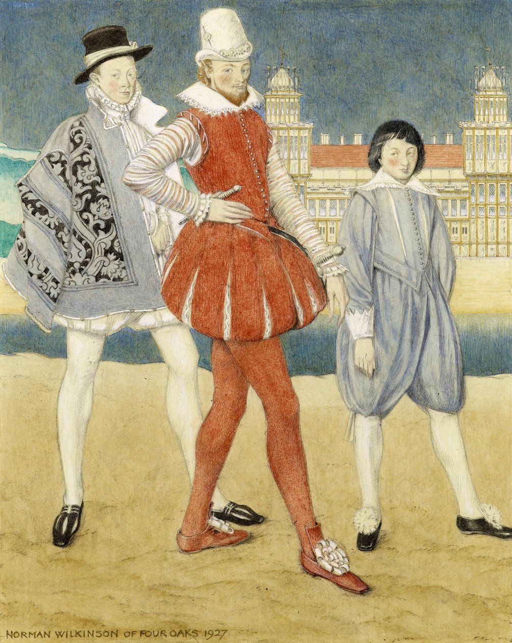 Mercuzio e Benvolio - Romeo e Giulietta da Norman Wilkinson