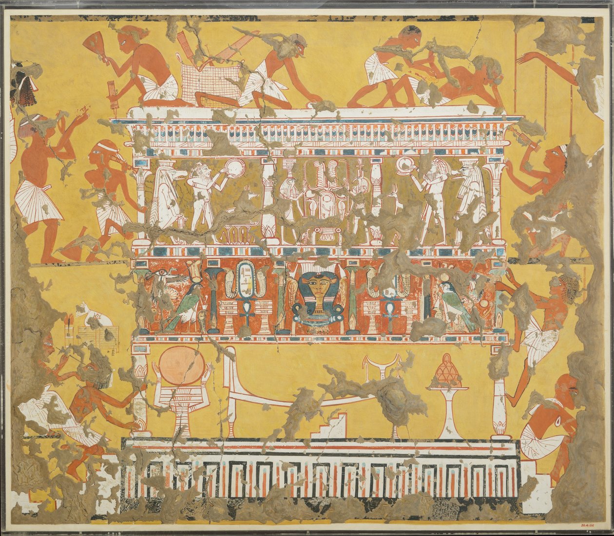 Costruzione di un catafalco, Tomba di Ipuy, c.1279-1213 a.C. da Norman de Garis Davies