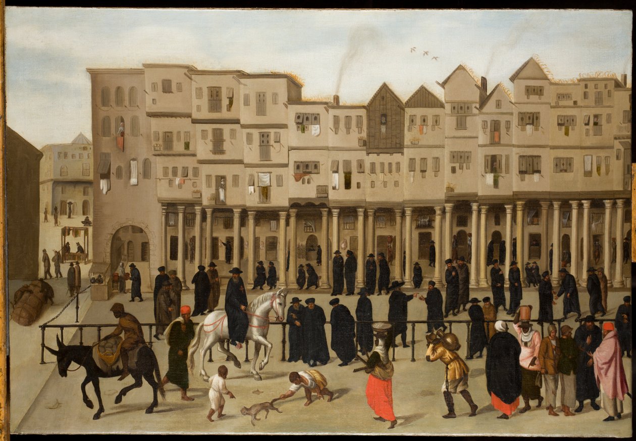 Scena di città a Lisbona da Northern European School