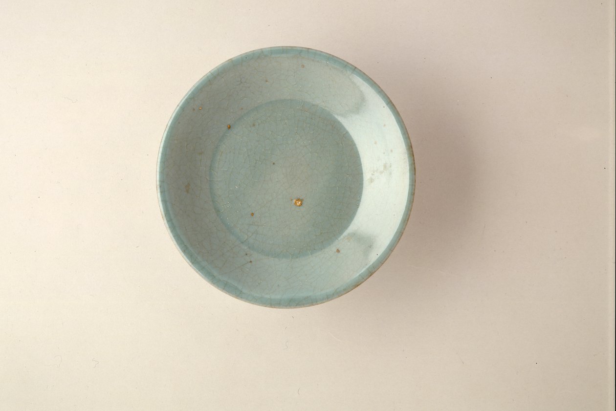Raro piatto Ruyao da Northern Song Dynasty Chinese School