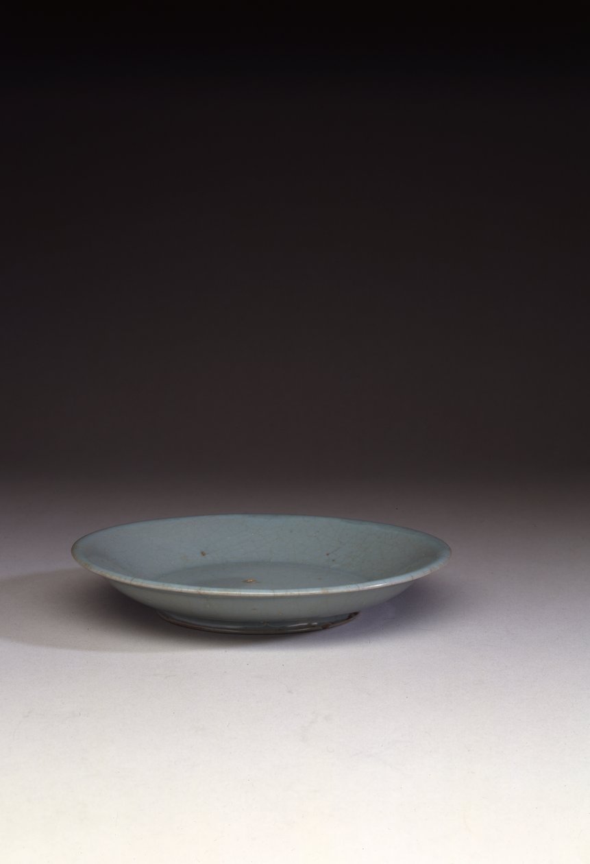 Raro piatto Ruyao da Northern Song Dynasty Chinese School