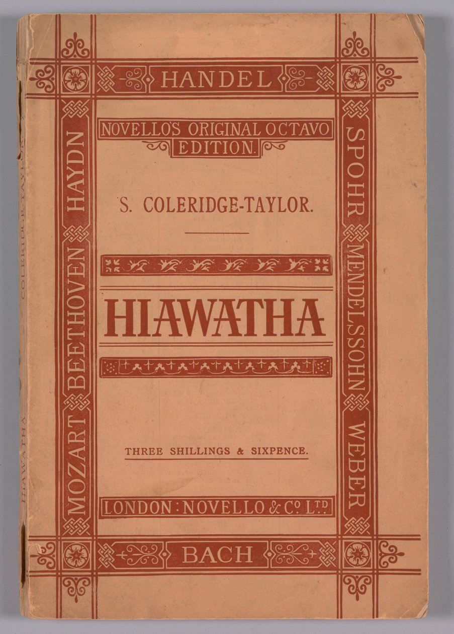Il canto di Hiawatha Op.30, 1900 da Novello and Company