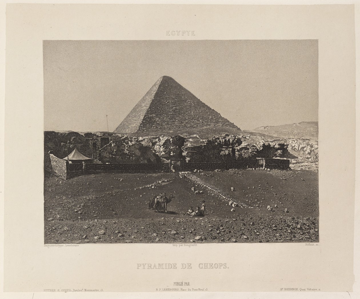 Egitto. Piramide di Cheope da Nöel Marie Paymal Lerebours