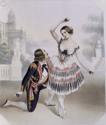 Fanny Cerrito (1817-1909) e S. Leon del Teatro di Sua Maestà in 