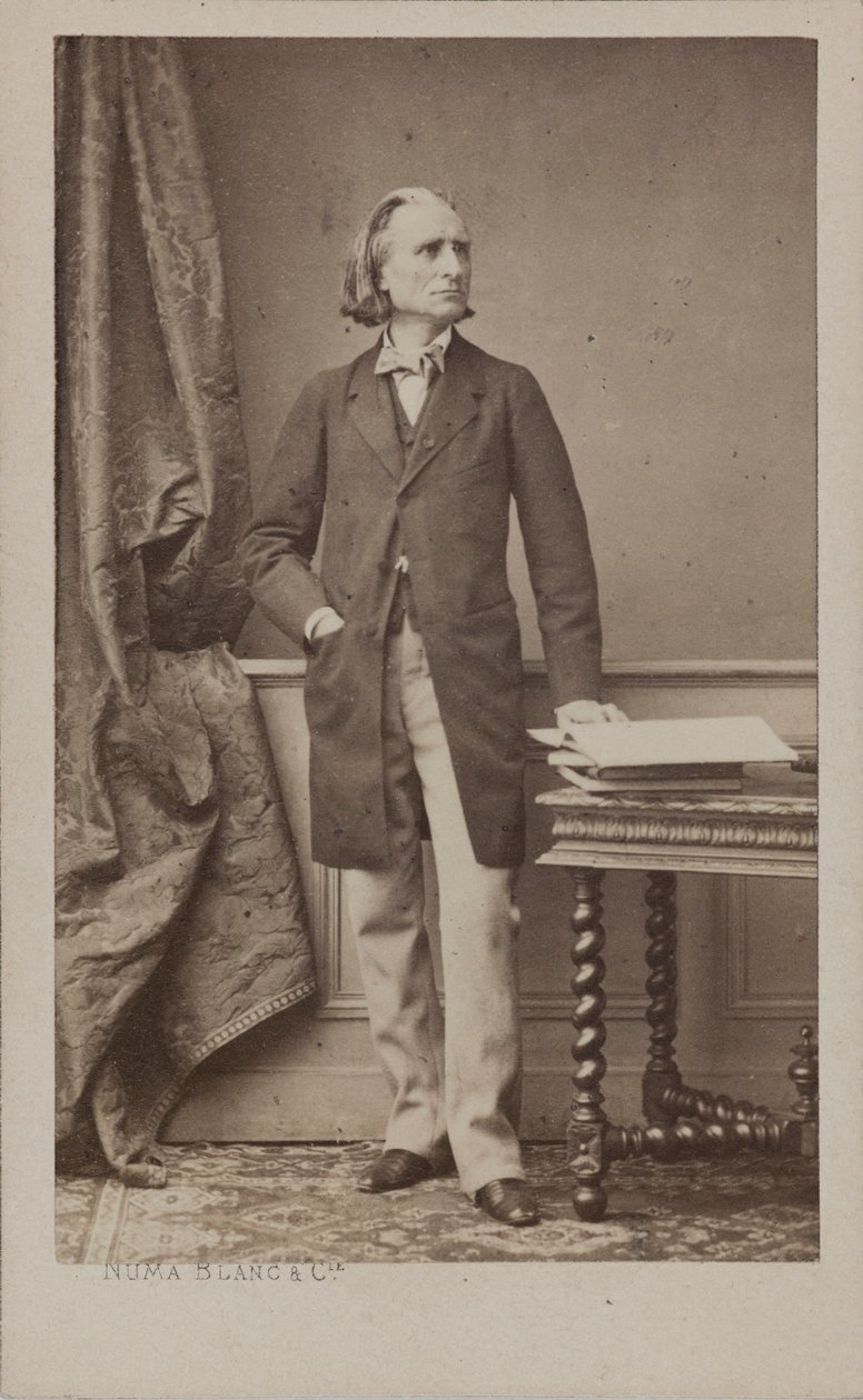 Ritratto del compositore Franz Liszt 1811-1886, c. 1870 da Numa Blanc
