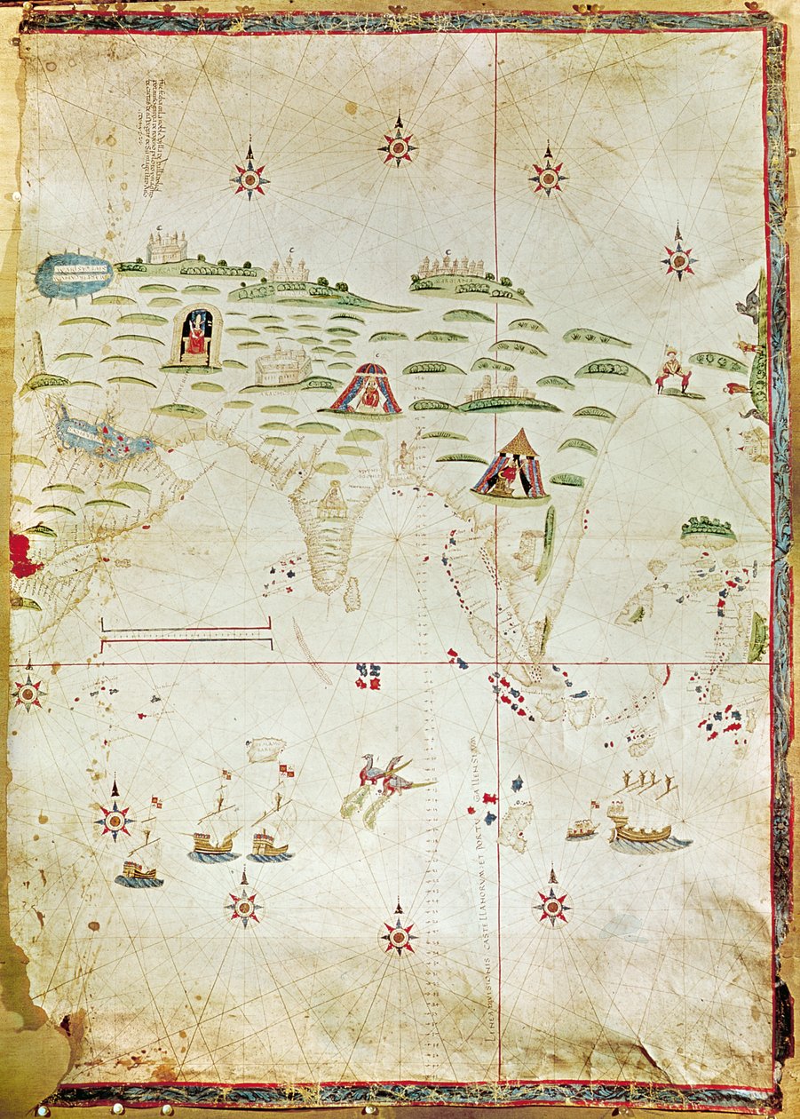 Mappa delle Molucche, 1522 da Nuno Garcia de Toreno