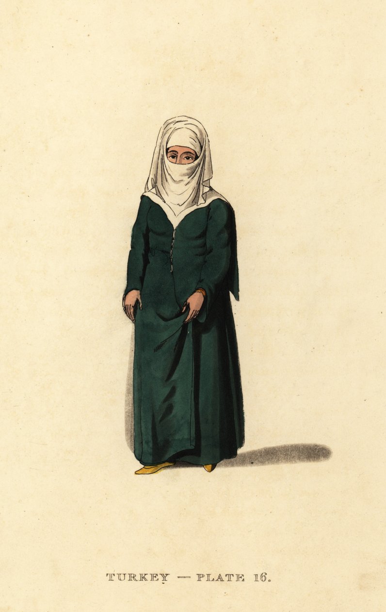 Donna turca di Costantinopoli (Istanbul), Impero Ottomano da Octavian (after) Dalvimart