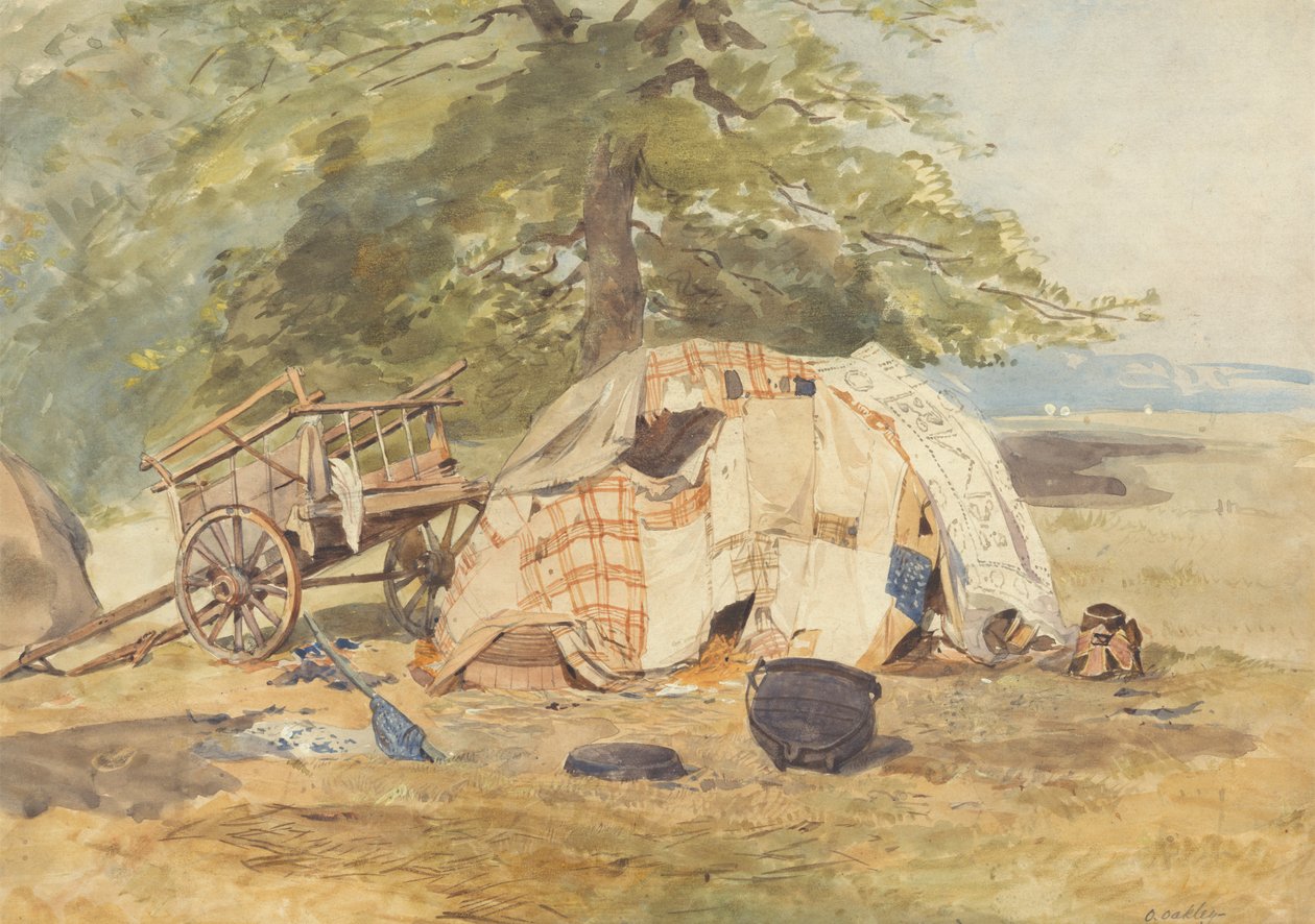 Un accampamento di zingari da Octavius Oakley