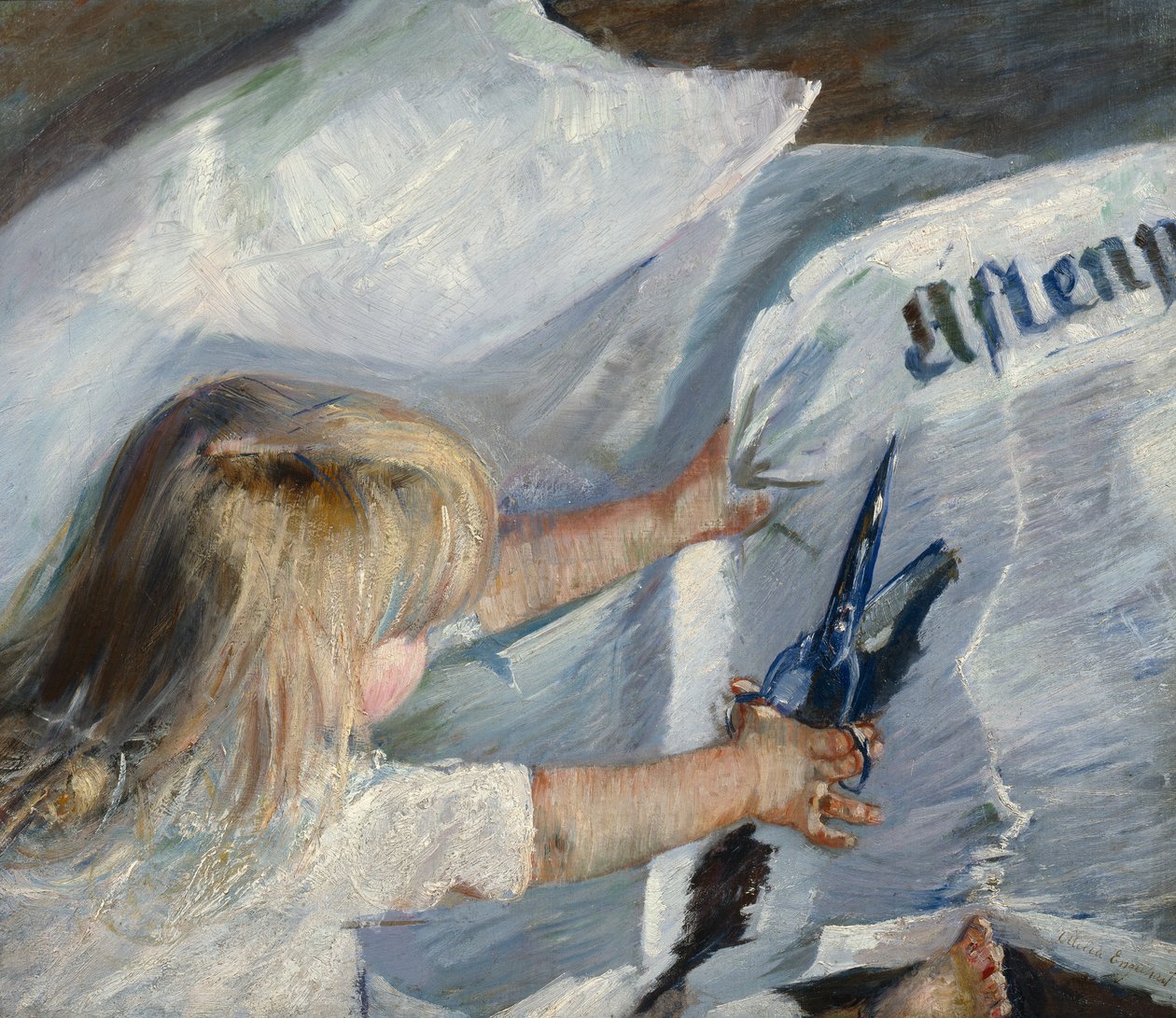Un abbonato di Aftenposten da Oda Krohg