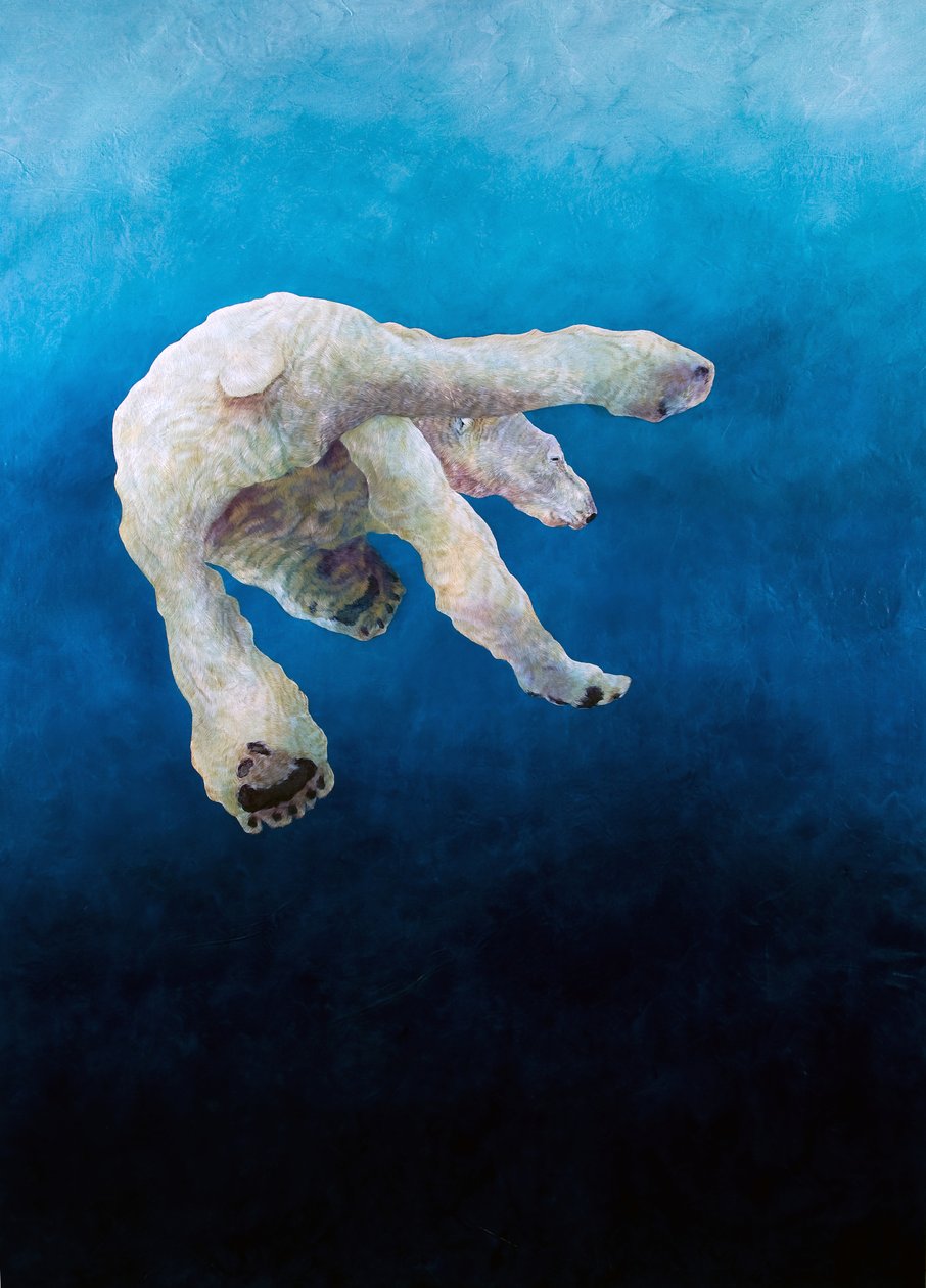 Ursus maritimus 1, 2010 (acrilico su lino) da Odile Kidd