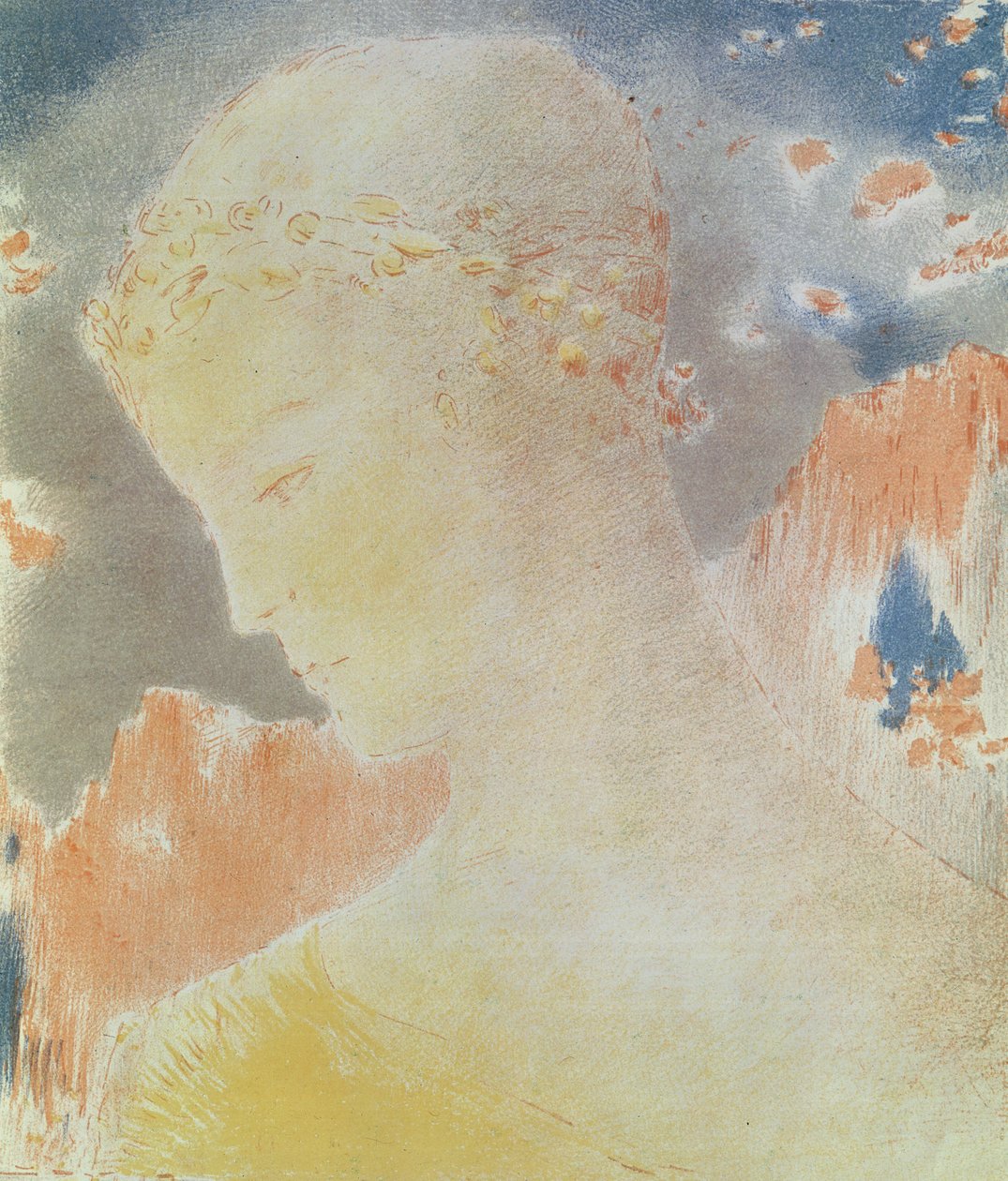 Béatrice, 1897 (litografia su carta) da Odilon Redon