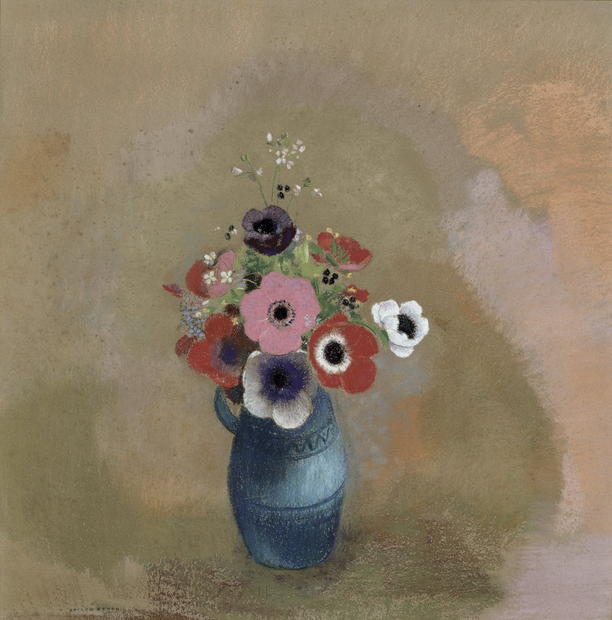 Bouquet di anemoni da Odilon Redon