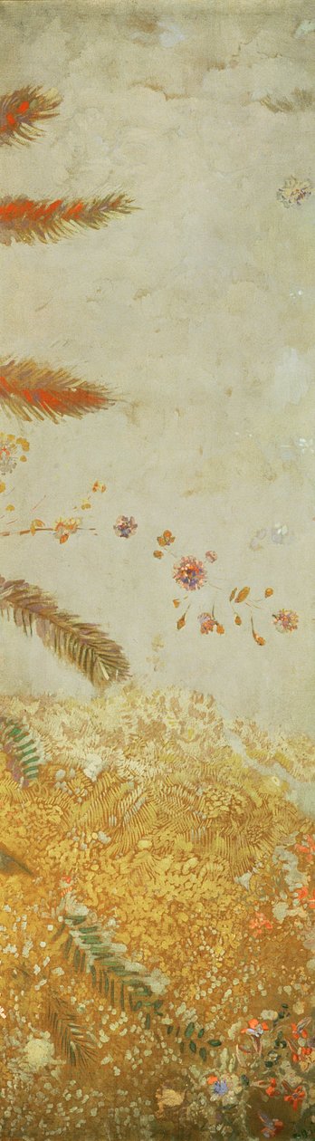 Pannello decorativo, uno dei cinque progettati per Ernest Chausson, 1902 da Odilon Redon