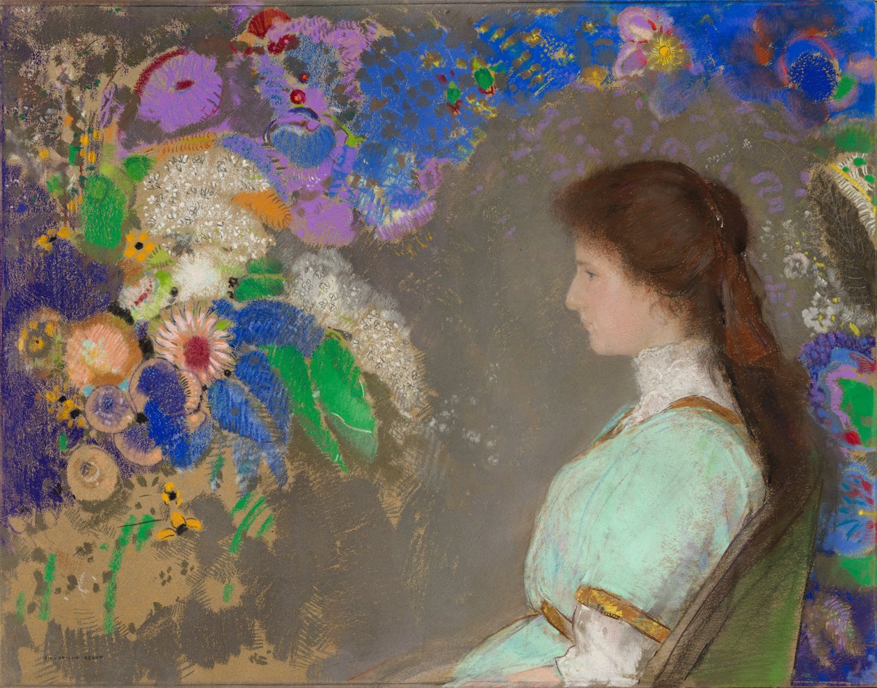 Ritratto di Violette Heymann da Odilon Redon