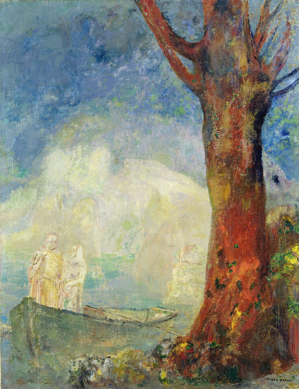 La barca, c.1900 da Odilon Redon