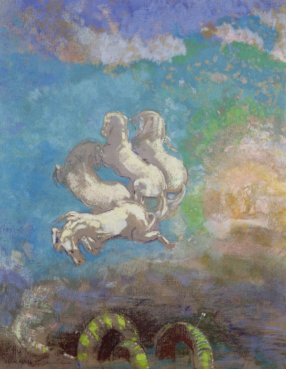 Il carro di Apollo da Odilon Redon