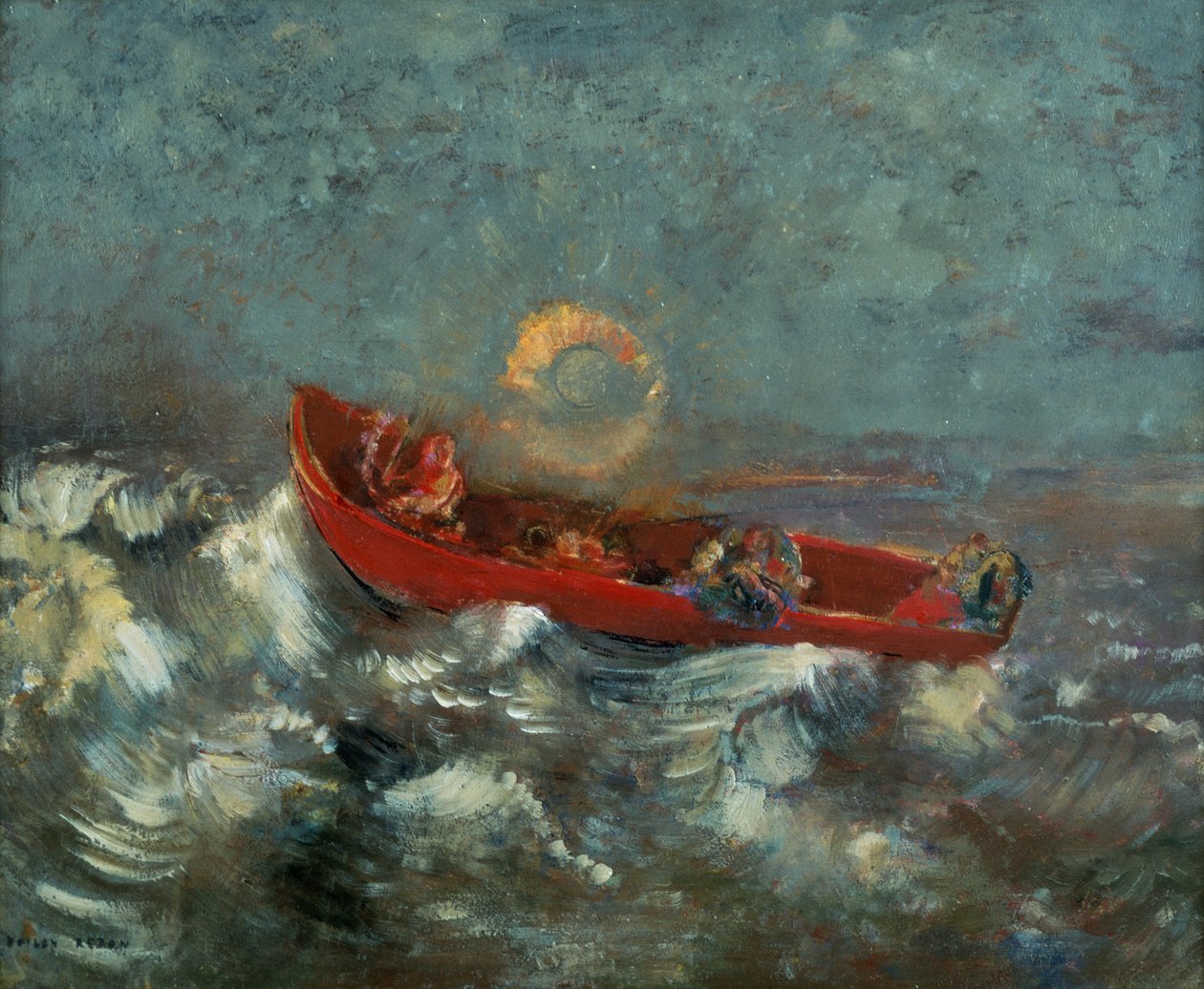 La barca rossa, 1905 da Odilon Redon