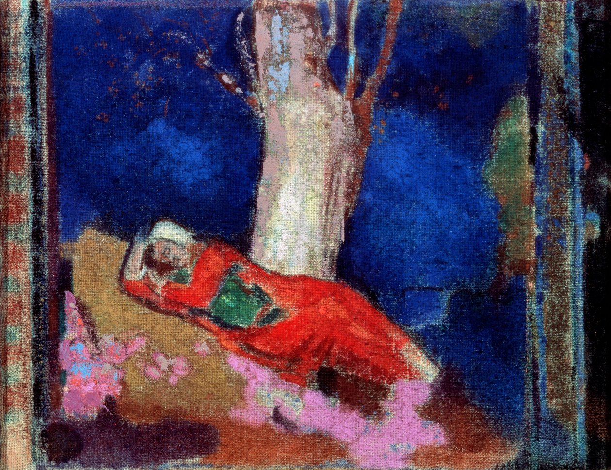 Una donna sdraiata sotto l