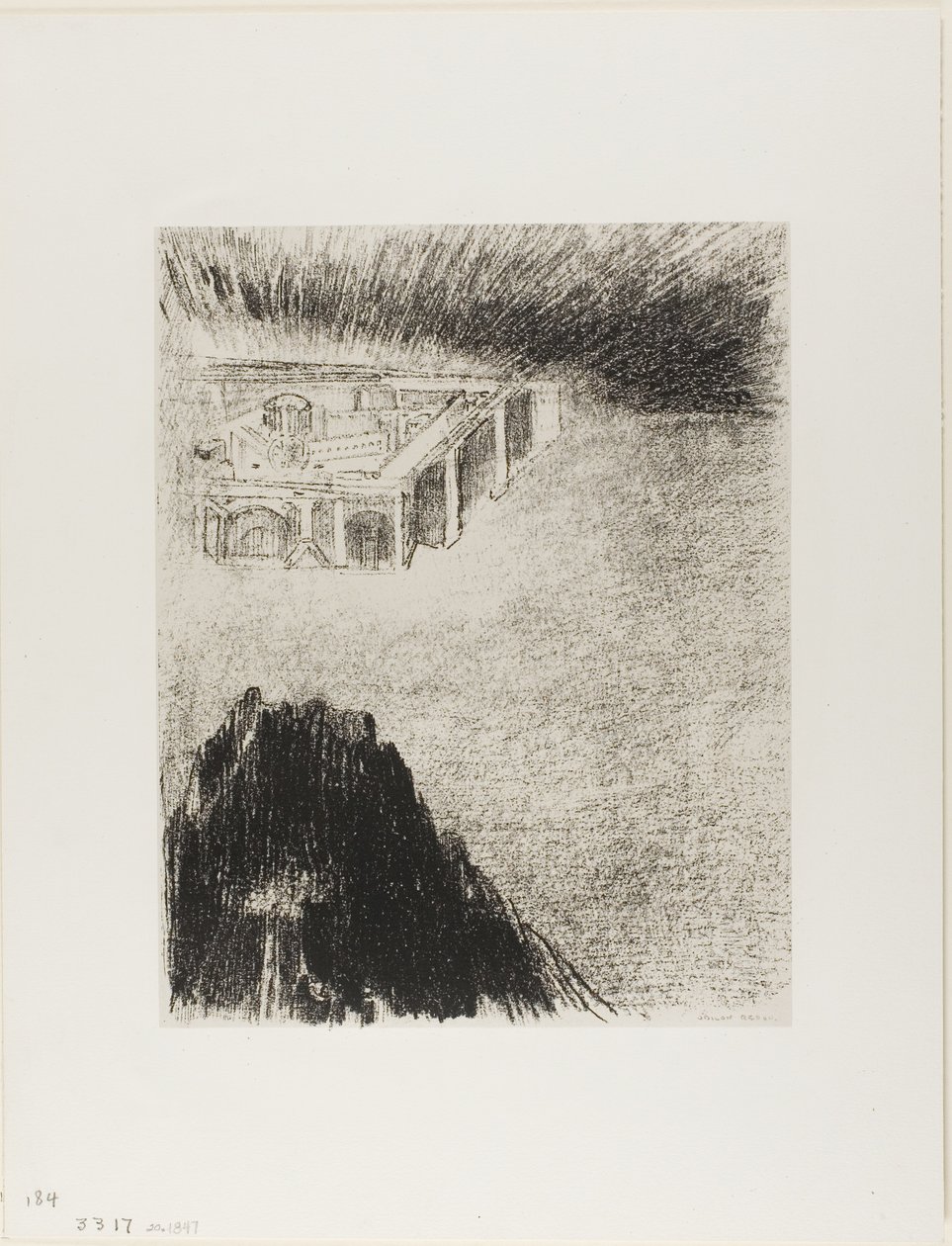 E io Giovanni vidi la città santa, la nuova Gerusalemme, scendere da Dio dal cielo, tavola 11 di 12 da Odilon Redon