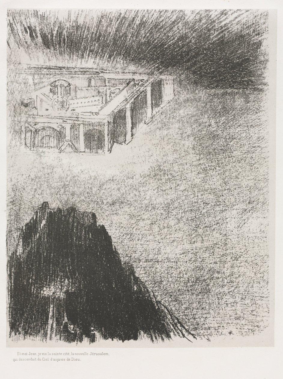 E Io, Giovanni, Vidi la Santa Città, la Nuova Gerusalemme, Scendere da Dio e dal Cielo da Odilon Redon