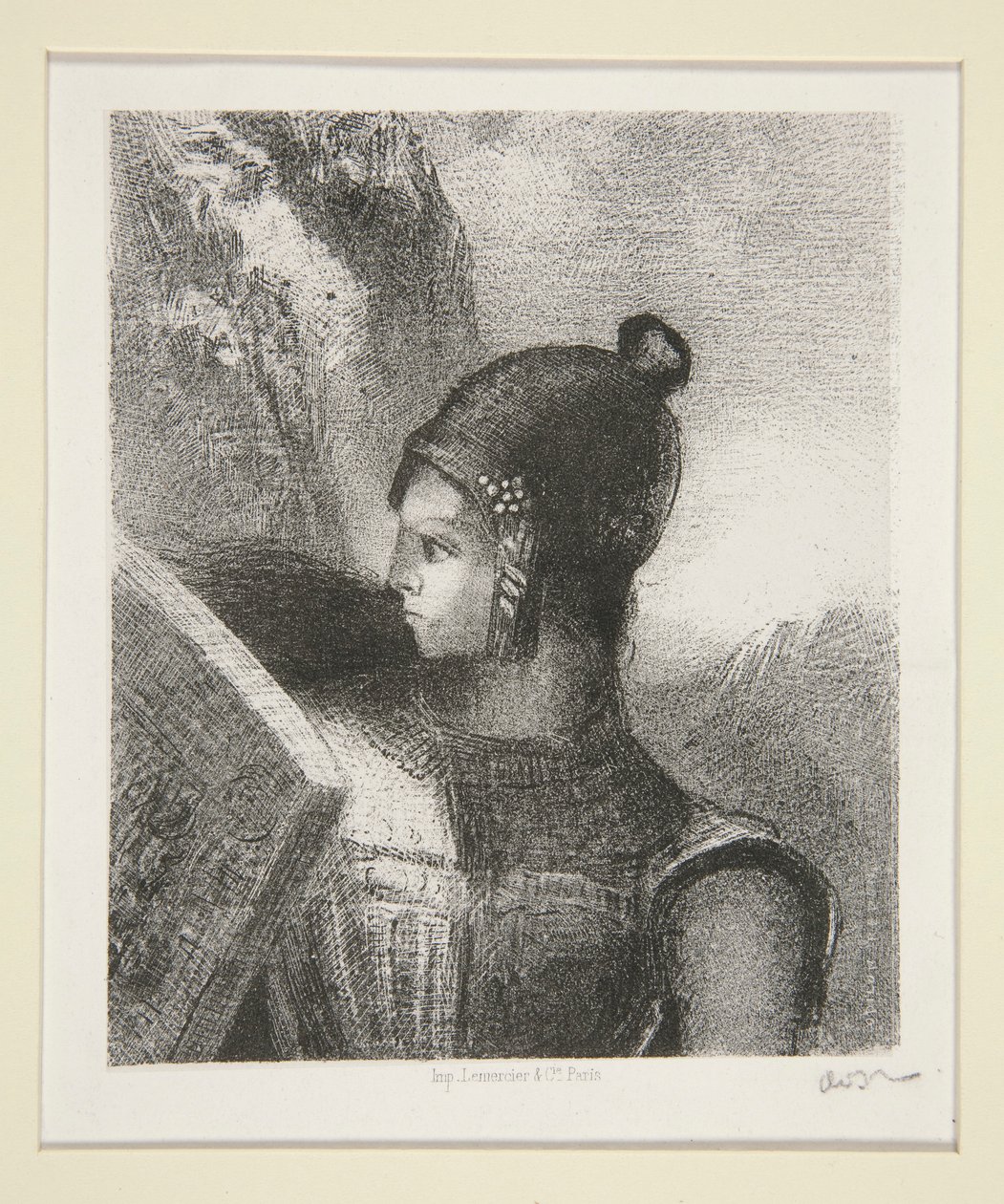 Brünnhilde, frontespizio di La Revue Wagnerienne da Odilon Redon