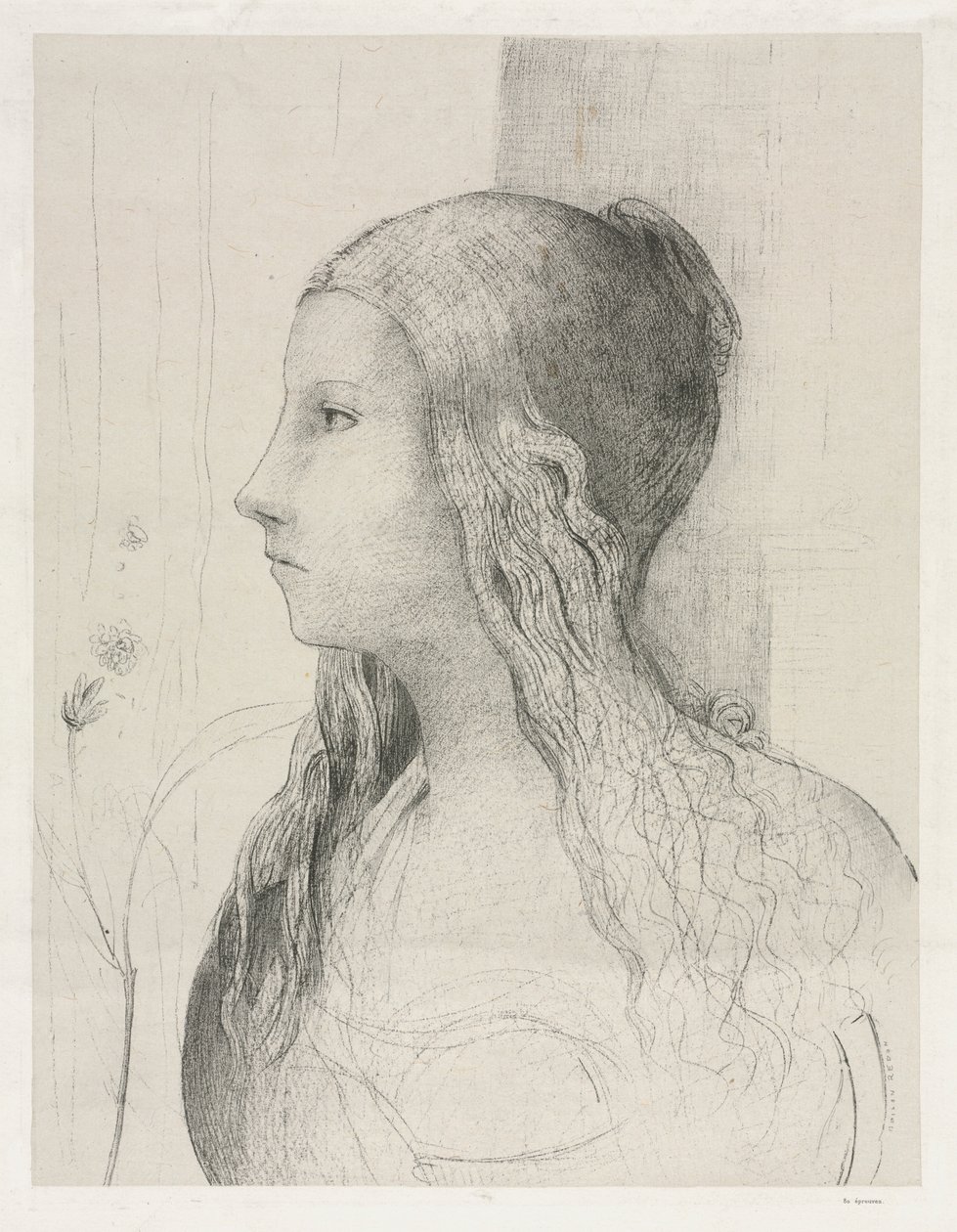 Brünhilde nel Crepuscolo degli Dei, 1894 da Odilon Redon