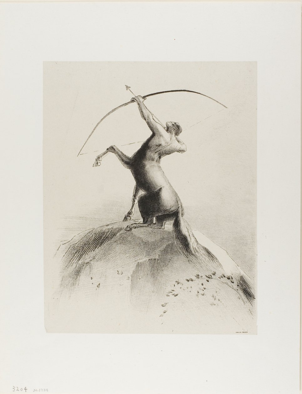 Centauro che Mira alle Nuvole da Odilon Redon