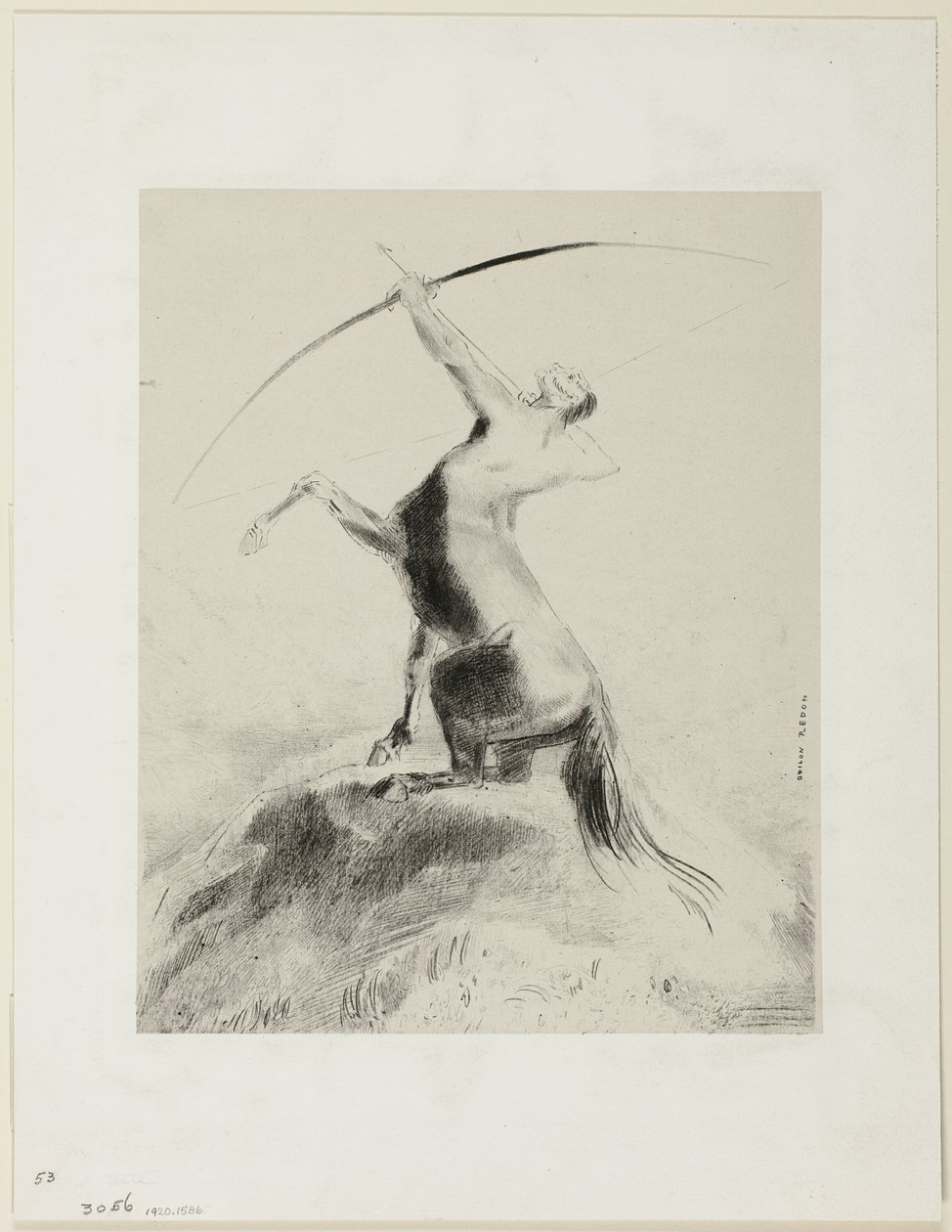 Centauro che Mira alle Nuvole da Odilon Redon