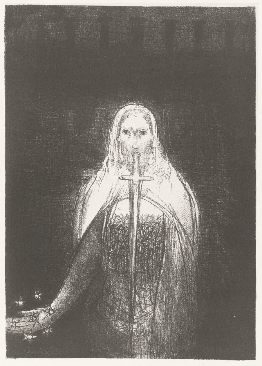 Cristo con stelle in mano da Odilon Redon
