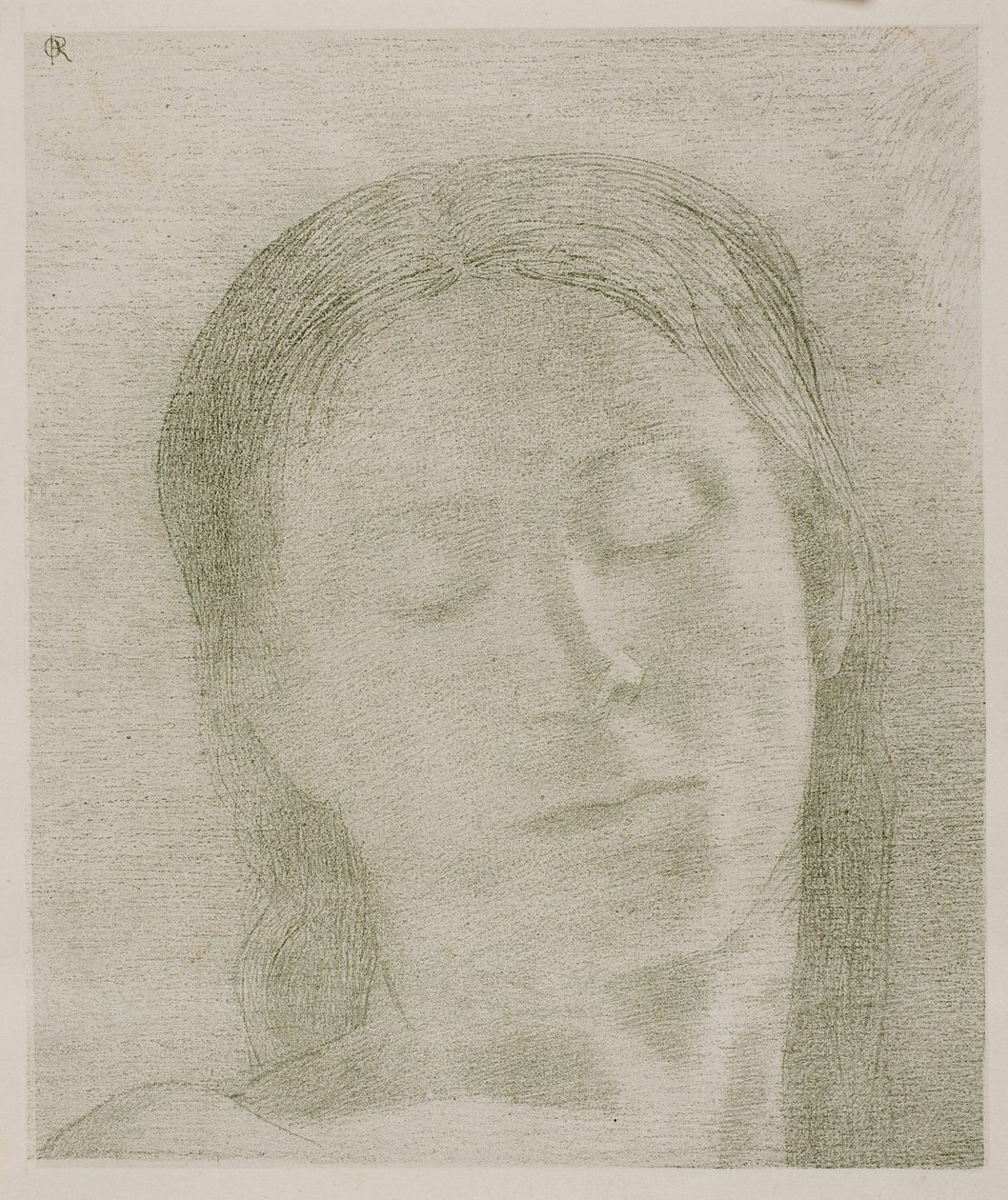 Occhi chiusi da Odilon Redon