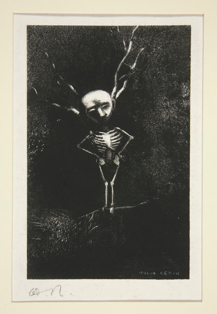 Nel dedalo dei rami appariva la figura pallida, dalla serie Il giurato da Odilon Redon
