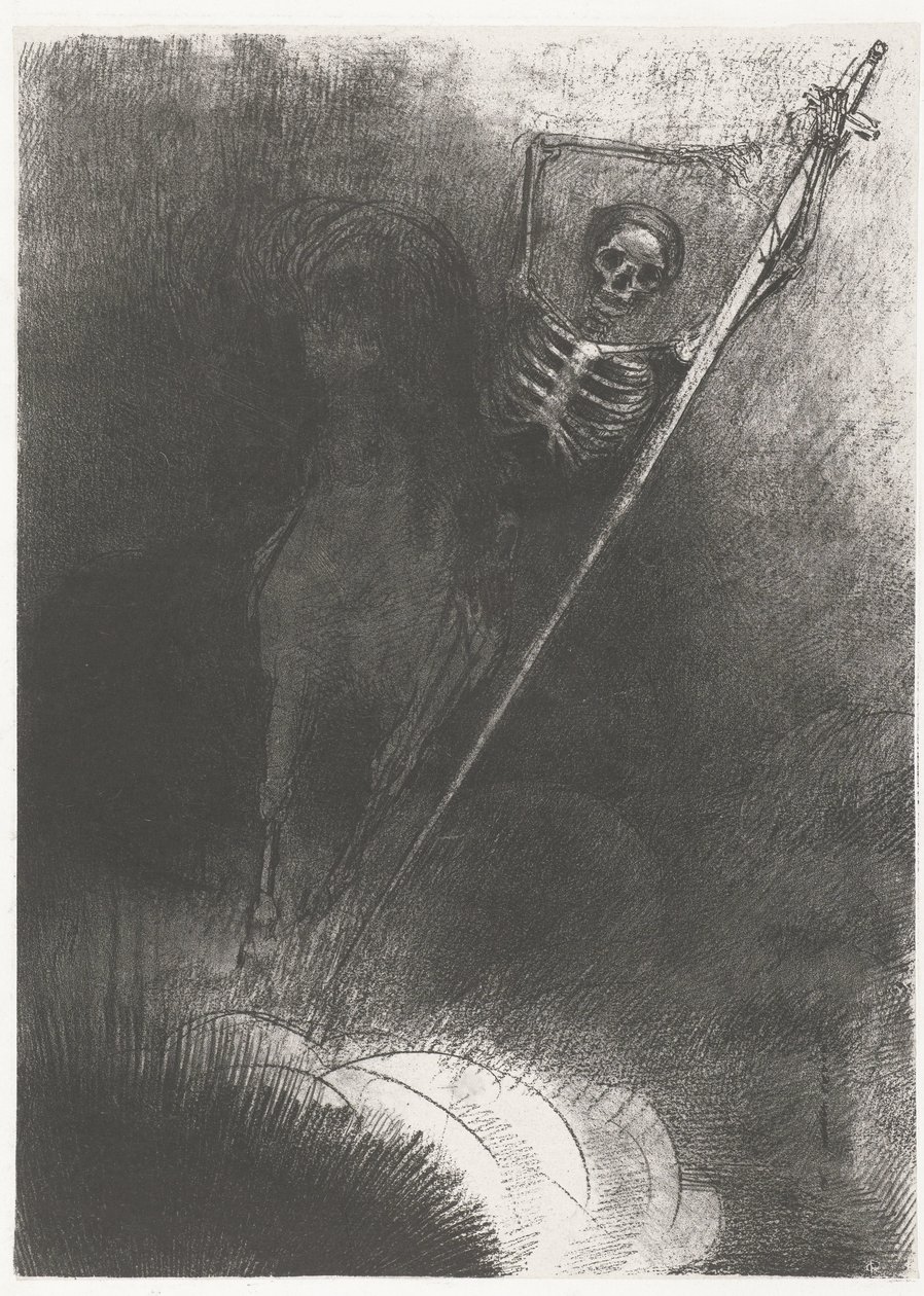 La Morte a cavallo (Apocalisse di San Giovanni) da Odilon Redon