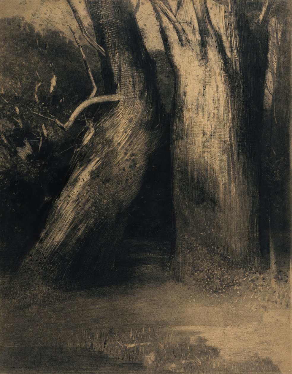 Due alberi da Odilon Redon