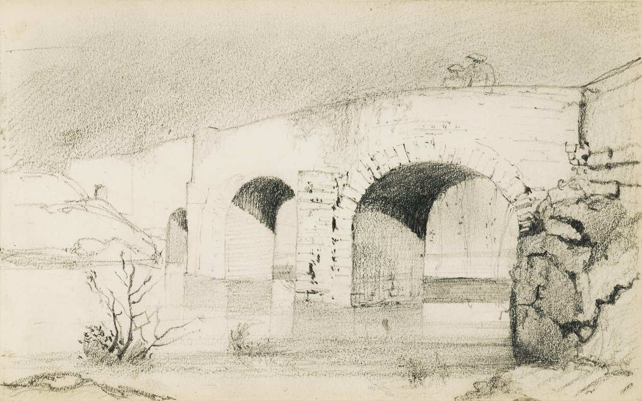 Disegno da un album intitolato "Il Paese Basco", 1862-63 da Odilon Redon