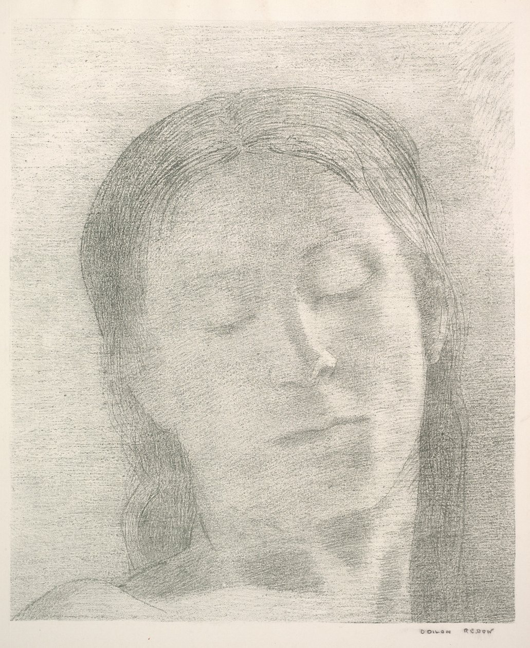 Occhi chiusi da Odilon Redon