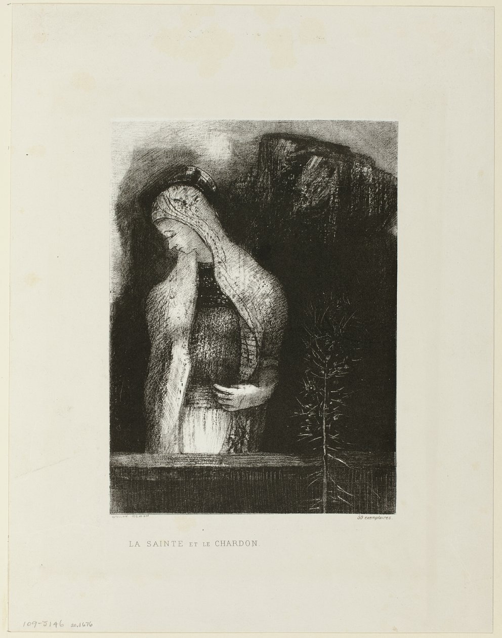 Santa Femminile e Cardo da Odilon Redon