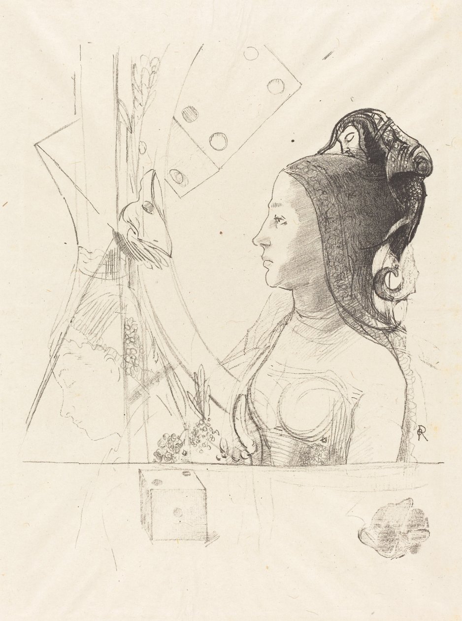 Profilo di una donna da Odilon Redon