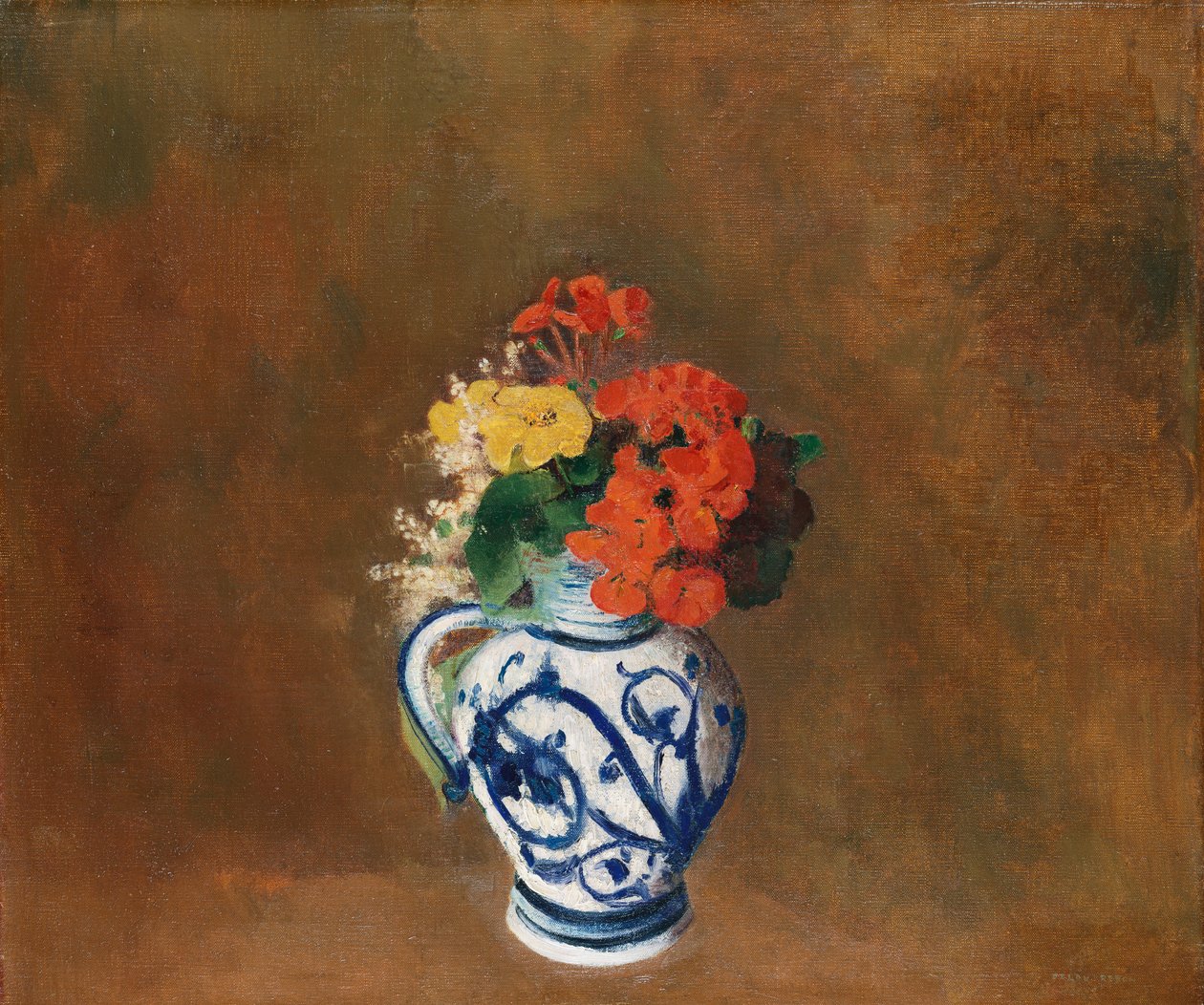 Fiori in un Vaso Blu da Odilon Redon