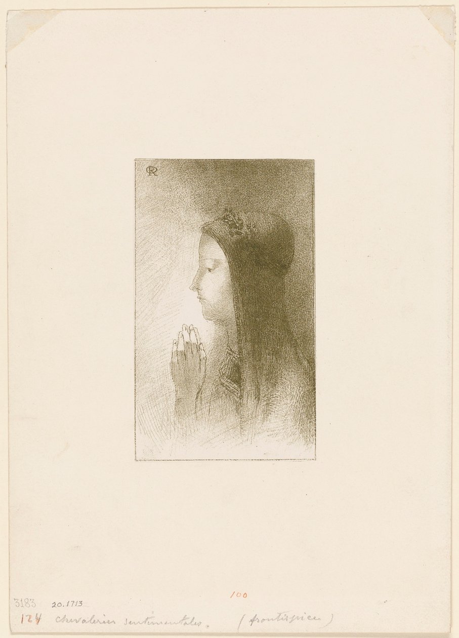 Frontespizio per Chevaleries sentimentales di Ferdinand Hérold da Odilon Redon
