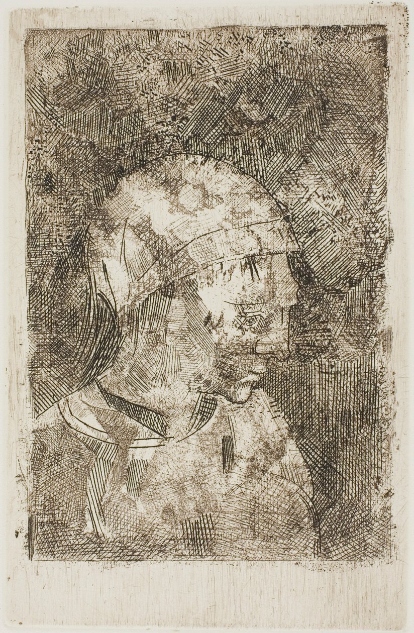 Testa di ragazza (titolo del compilatore) da Odilon Redon