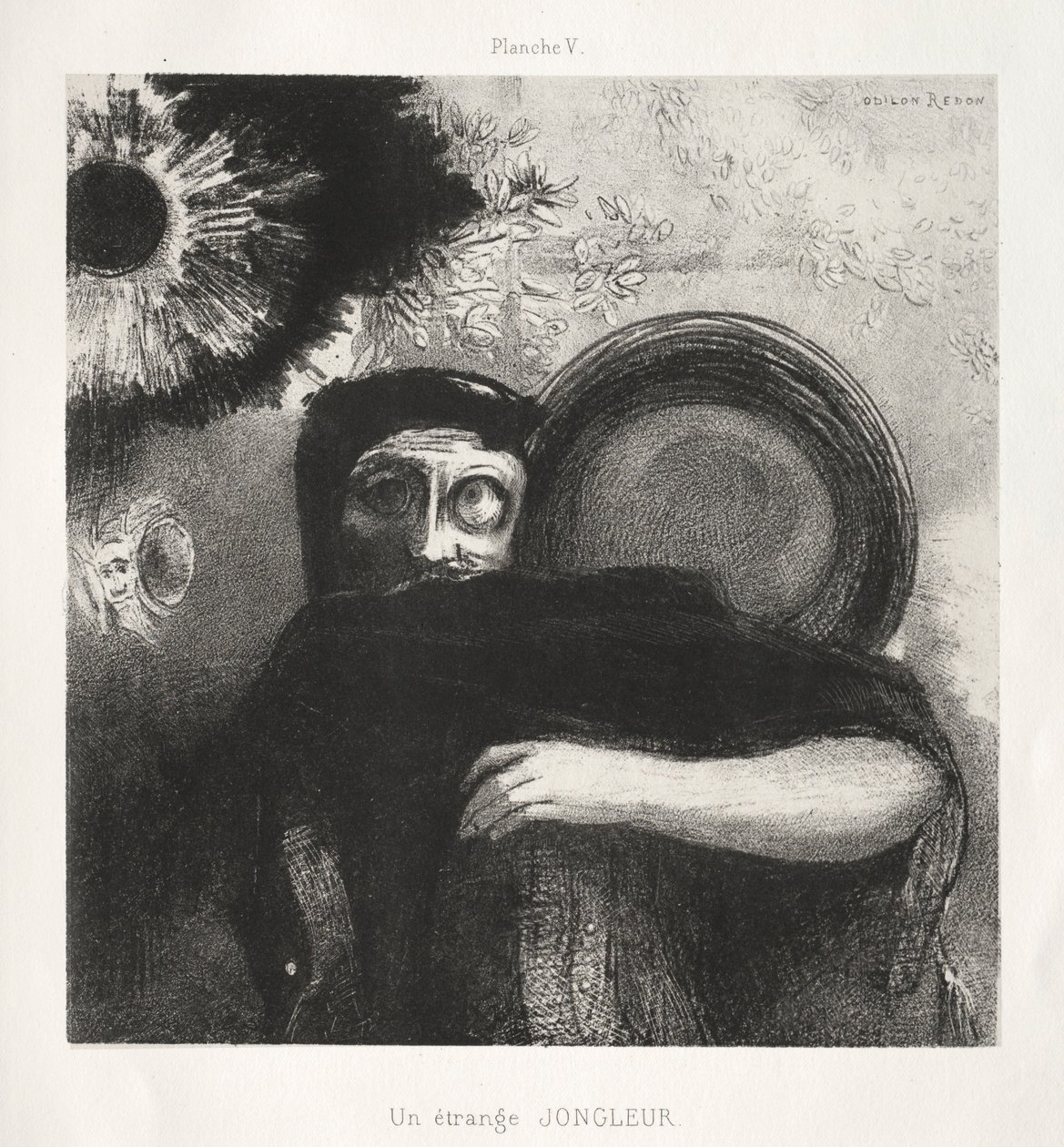 Omaggio a Goya: Un giocoliere strano da Odilon Redon