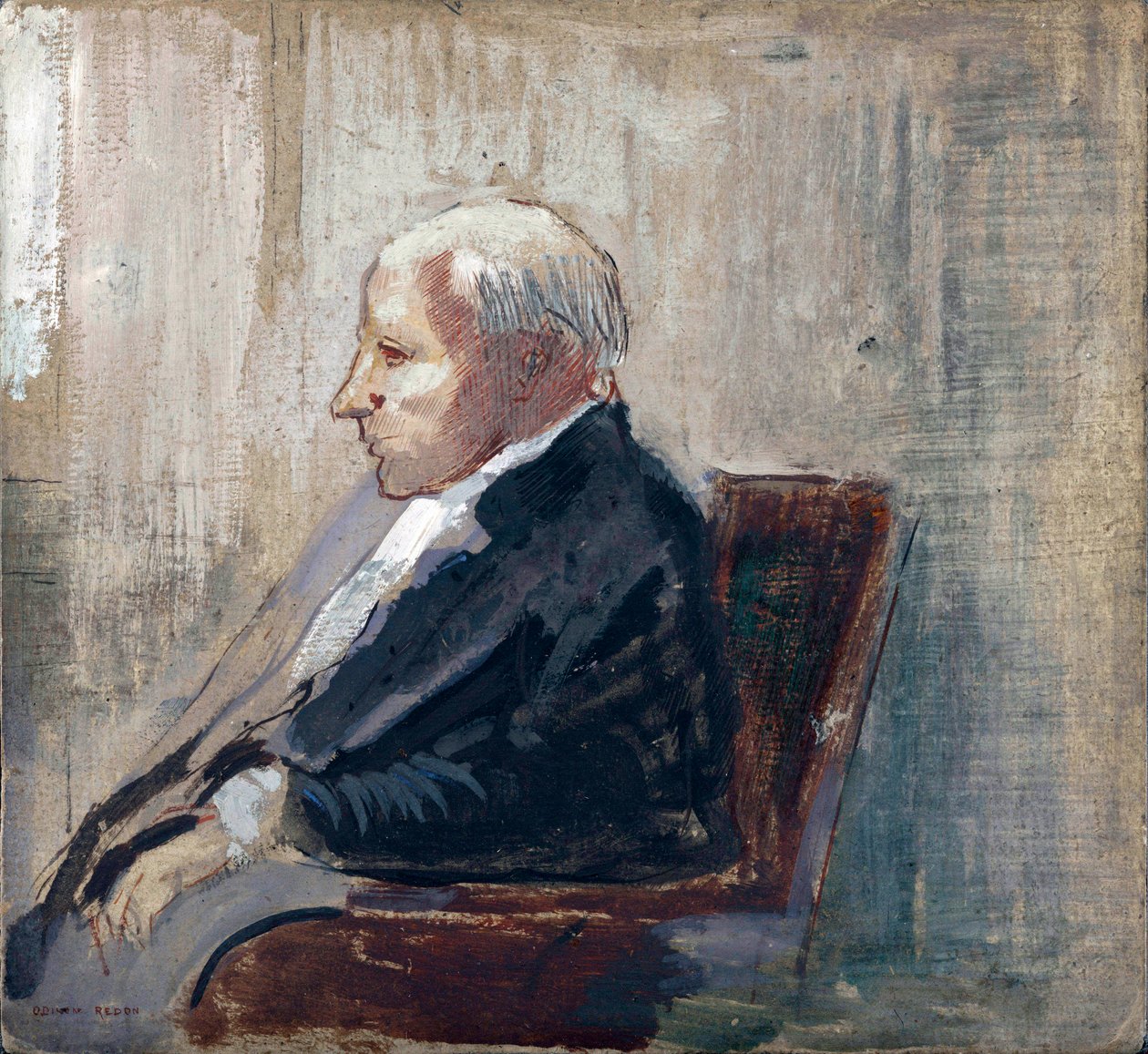 Uomo seduto da Odilon Redon