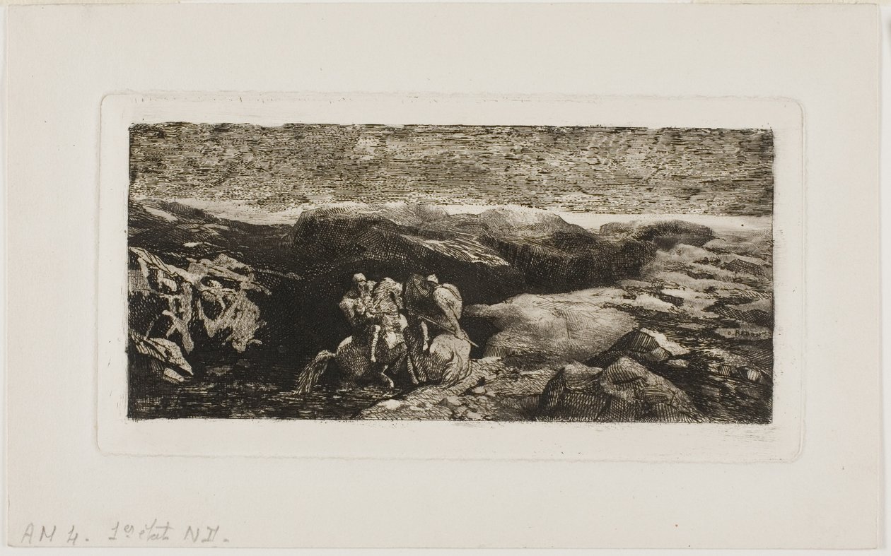 Cavalieri in combattimento da Odilon Redon